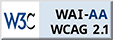WCAG 2.1 compliant, level double A