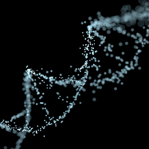 Illustration of a DNA helix.