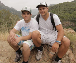 Photo of Anthony Ferraro (left) with his late brother, Oliver.