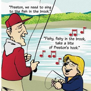 An excerpt from Fishing with Grandpa.